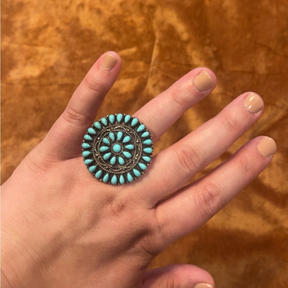 Turquoise and Sterling Silver Ring